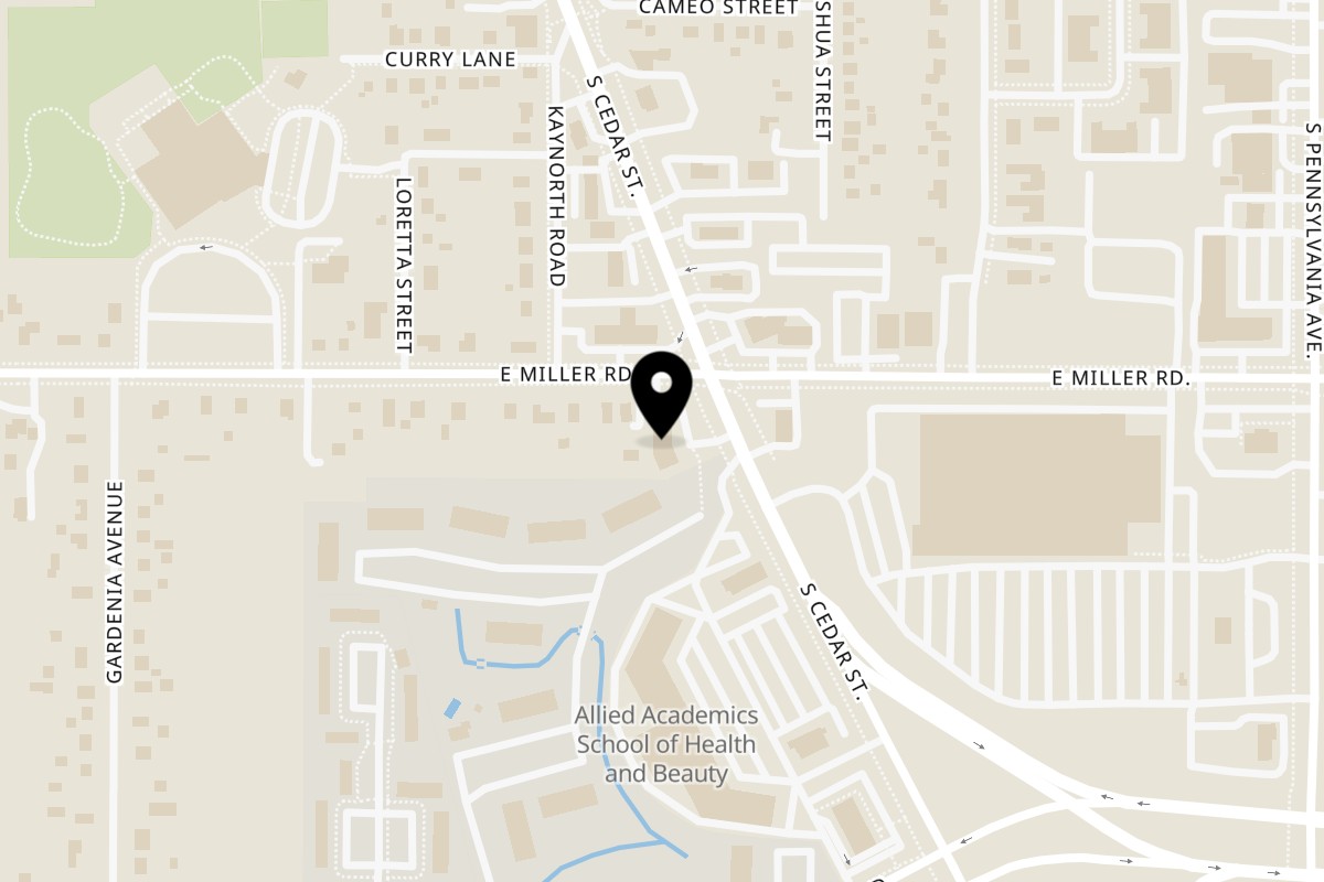 Map showing the location of El Oasis Tony's on 6100 S Cedar St in Lansing
